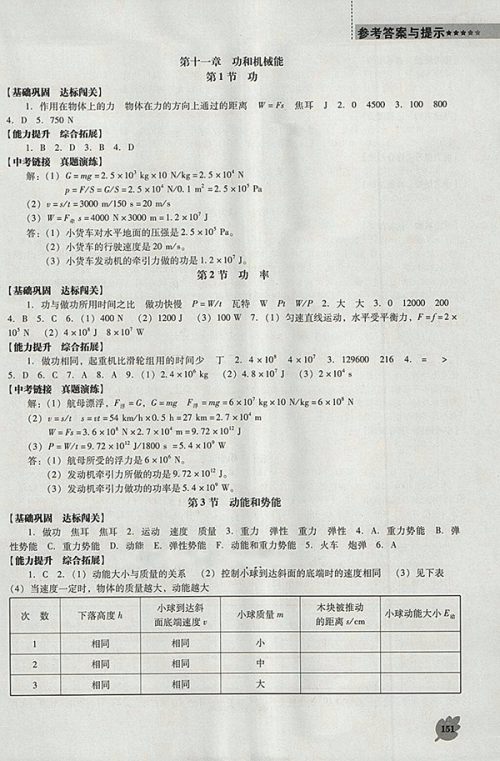 2018年新课程人教版D版生物学能力培养八年级下册参考答案