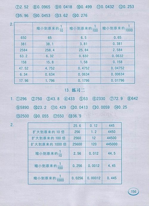 2018人教版七彩口算题卡四年级下册参考答案 2018人教版七彩口算题卡四年级下册参考答案