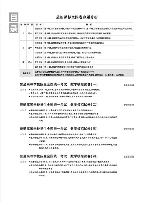 2019新课标全国卷一高考必刷卷信息12套文科数学参考答案