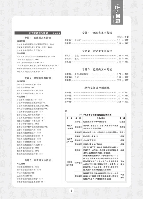 2019高考必刷题语文2现代文阅读参考答案 2019高考必刷题语文2现代文阅读参考答案