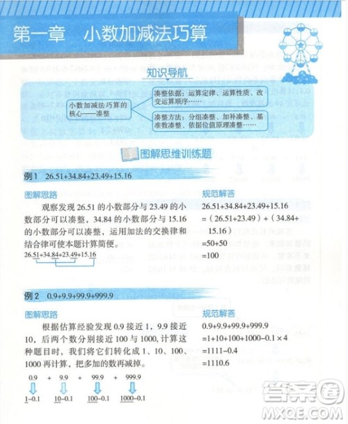 2018年图解小学数学思维训练题五年级第二版参考答案 2018年图解小学数学思维训练题五年级第二版参考答案