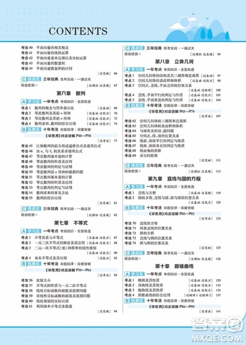 2019一遍过高考总复习文科数学参考答案 2019一遍过高考总复习文科数学参考答案