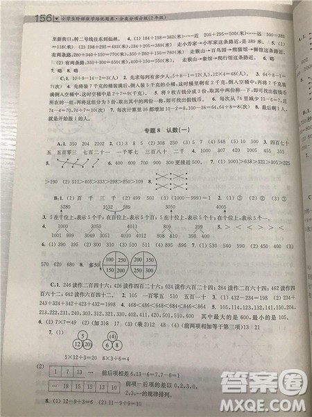 2018年迈向尖子生小学生阶梯数学培优题典2年级参考答案