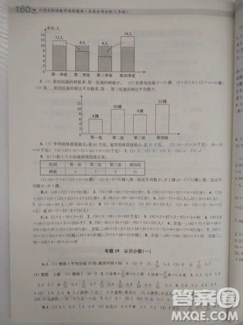 2018全国通用版小学生阶梯数学培优题典3年级参考答案