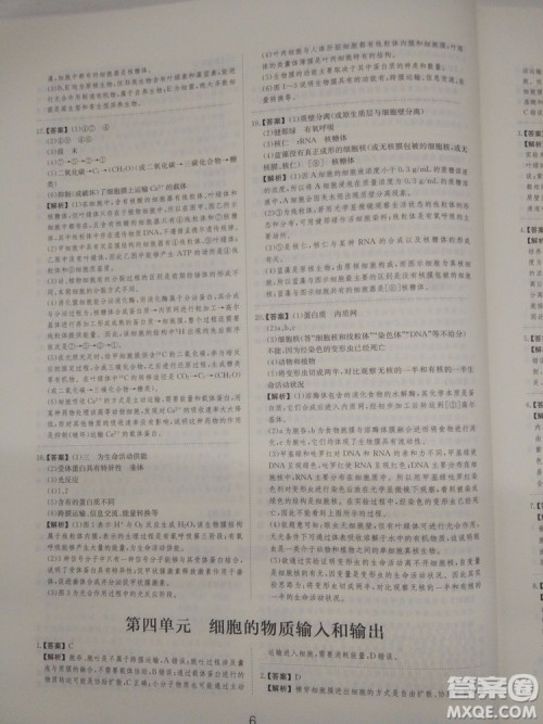 爱学习刷题狗高考生物参考答案 爱学习刷题狗高考生物参考答案