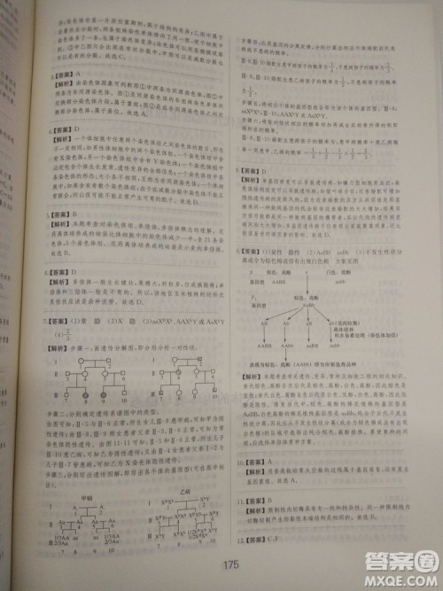 爱学习刷题狗高考生物参考答案 爱学习刷题狗高考生物参考答案