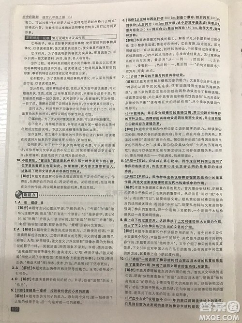 2019理想树67初中自主学习初中必刷题八年级语文上册参考答案最新 2019理想树67初中自主学习初中必刷题八年级语文上册参考答案最新