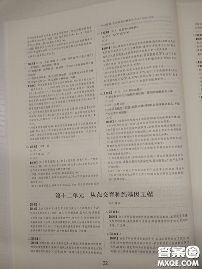 2018高考刷题狗高考语文参考答案