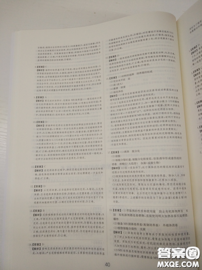 2018高考刷题狗高考语文参考答案