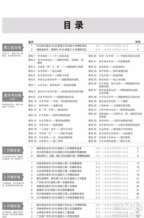 一线名卷全程优选卷文科数学全国卷57套2019版参考答案 一线名卷全程优选卷文科数学全国卷57套2019版参考答案