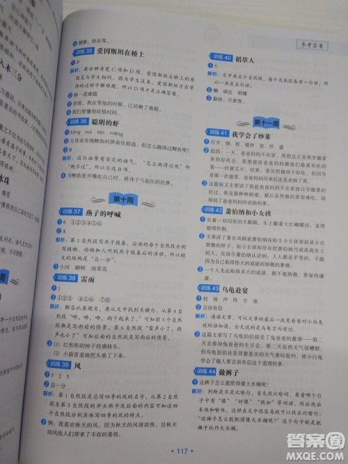 2018新版分级阅读训练小学生语文2年级通用版答案