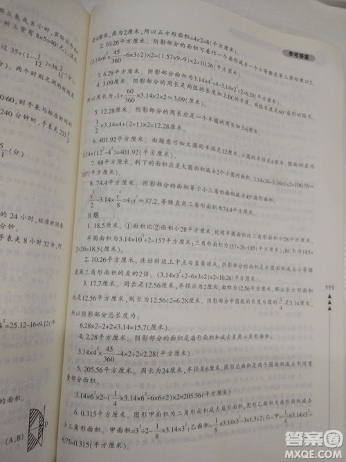 2018版小学生轻松学奥数修订版6年级参考答案