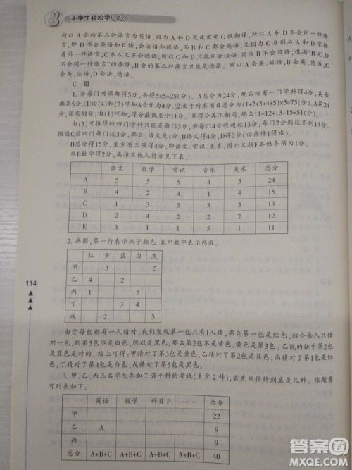 2018版小学生轻松学奥数修订版6年级参考答案