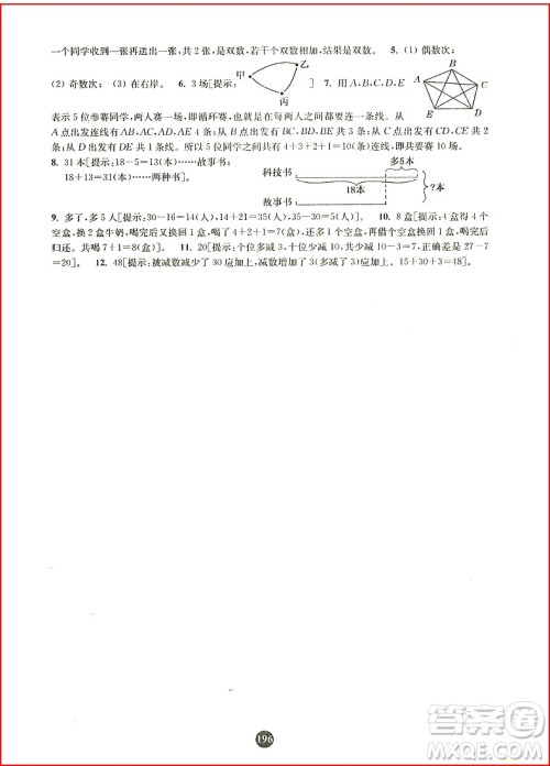 南大教辅小学生阶梯奥数举一跟二反三一年级参考答案 南大教辅小学生阶梯奥数举一跟二反三一年级参考答案