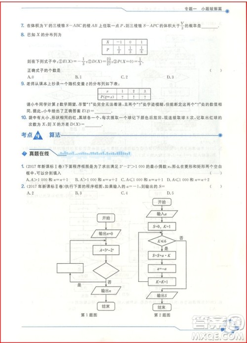 2018年数学会高考小题狂练大题速解参考答案