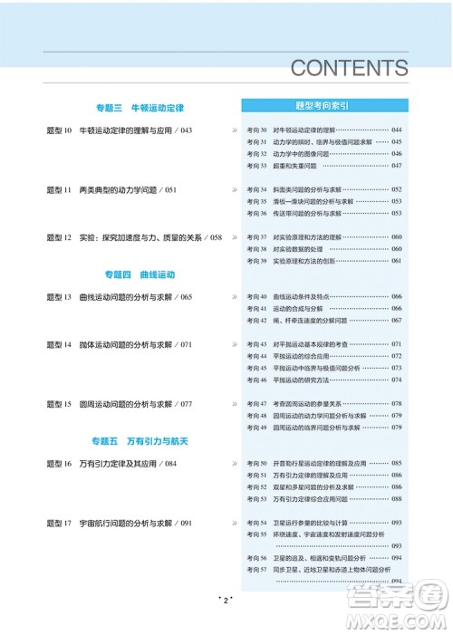 2019高考试题调研高考必备题型1000例物理参考答案 2019高考试题调研高考必备题型1000例物理参考答案