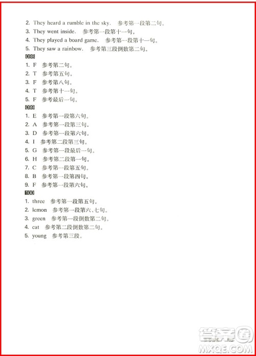 2019小升初英语阅读与写作百题修订版百题大过关答案 2019小升初英语阅读与写作百题修订版百题大过关答案