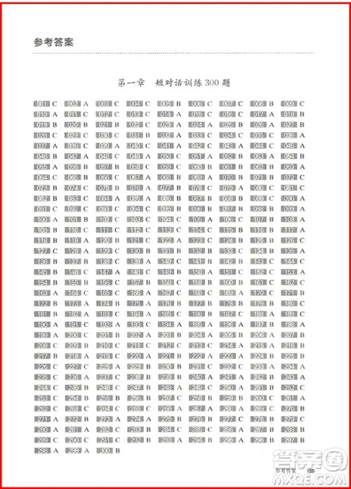 2019修订版百题大过关中考英语听力百题答案