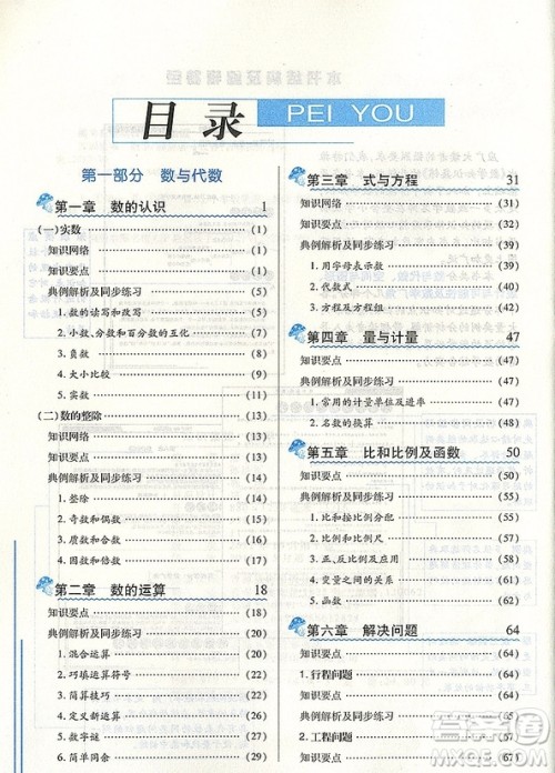 知识集锦数学升级版2018培优宝典答案