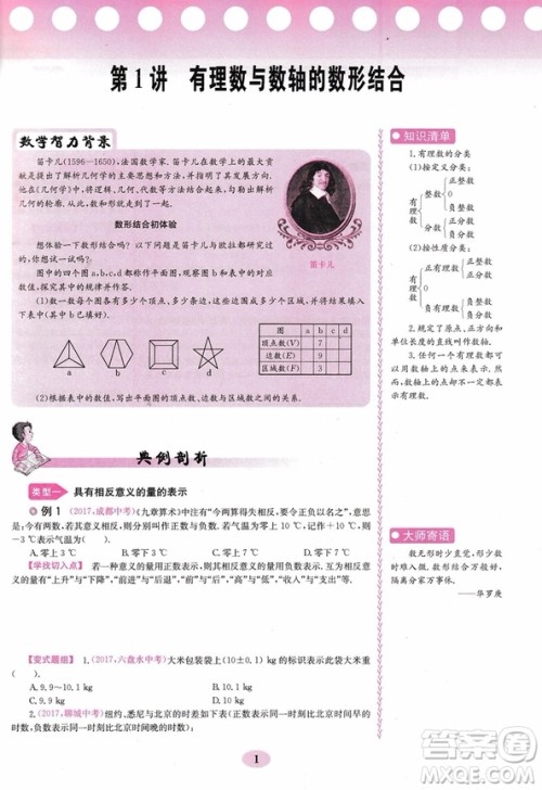 2019版数学培优竞赛超级课堂7年级新课标第七版参考答案 2019版数学培优竞赛超级课堂7年级新课标第七版参考答案