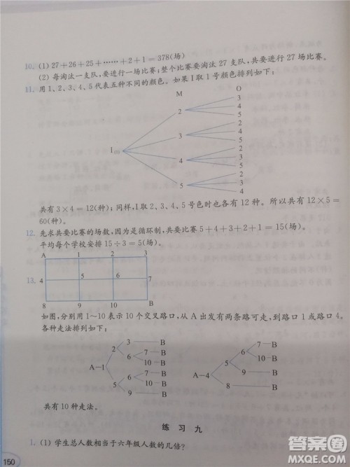 2018年创新提升版小学奥数读本4年级参考答案