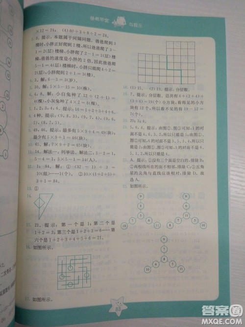 2018版小学数学思维拓展32练二年级参考答案 2018版小学数学思维拓展32练二年级参考答案
