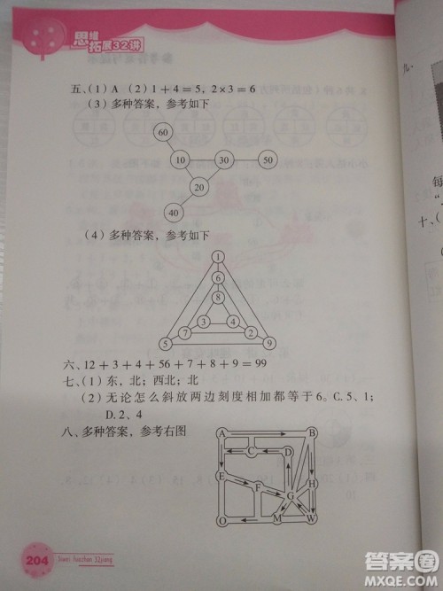 思维拓展32讲2018版小学数学二年级参考答案