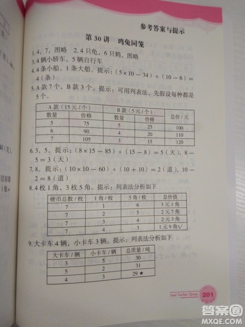 思维拓展32讲2018版小学数学二年级参考答案