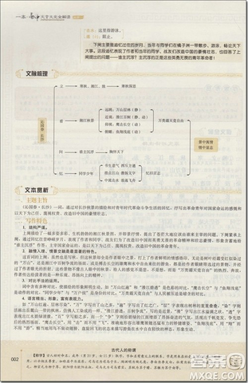 2018年苏教版一本高中文言文完全解读参考答案