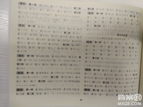 上海版三招过关每日五分钟速算五年级第二学期数学答案