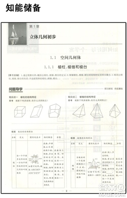 2019苏教版步步高数学必修2学案导学与随堂笔记参考答案 2019苏教版步步高数学必修2学案导学与随堂笔记参考答案