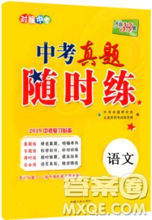 2019年初中语文中考真题随时练参考答案 2019年初中语文中考真题随时练参考答案