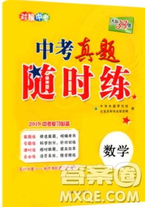 2019年天利38套中考真题随时练初中数学通用版参考答案