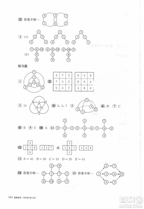 奥数教程能力测试四年级2018最新参考答案 奥数教程能力测试四年级2018最新参考答案
