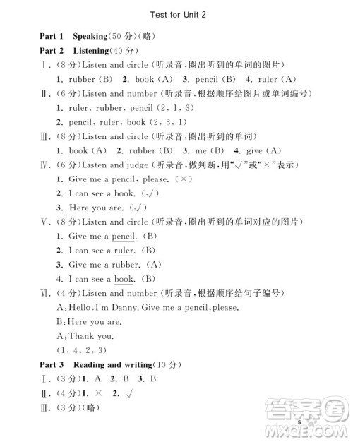 2018年钟书金牌上海作业英语N版1年级上参考答案 2018年钟书金牌上海作业英语N版1年级上参考答案