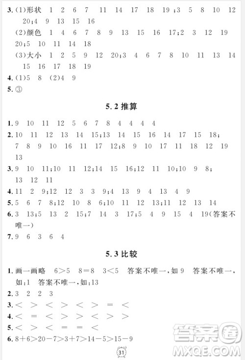 99787567112278钟书金牌上海作业一年级上数学参考答案 99787567112278钟书金牌上海作业一年级上数学参考答案