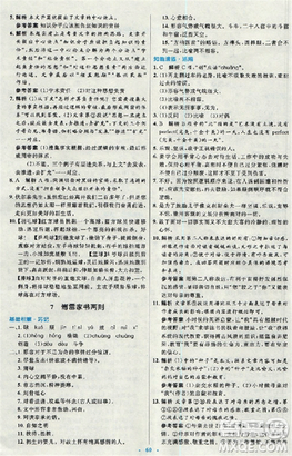 2018新版初中同步测控优化设计九年级语文全一册人教版答案