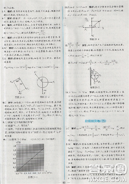 2018新版同步导学案课时练物理必修1人教版答案