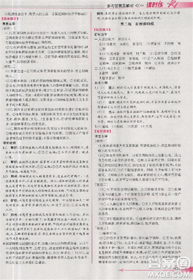 人教版同步导学案课时练2018版政治必修1经济生活参考答案