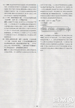 2018人教版同步导学案课时练生物必修3参考答案