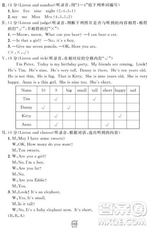 钟书金牌金试卷英语N版二年级上满分训练与测试2018参考答案 钟书金牌金试卷英语N版二年级上满分训练与测试2018参考答案
