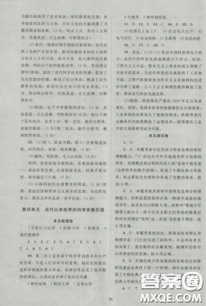 2018新课标单元测试卷人教版高中历史必修3参考答案