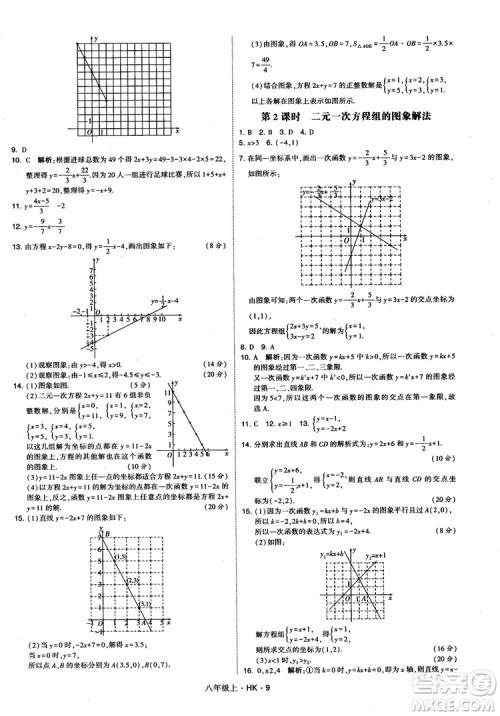 2018秋新版经纶学典学霸题中题八年级数学上沪科版参考答案 2018秋新版经纶学典学霸题中题八年级数学上沪科版参考答案