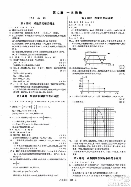 2018秋新版经纶学典学霸题中题八年级数学上沪科版参考答案 2018秋新版经纶学典学霸题中题八年级数学上沪科版参考答案