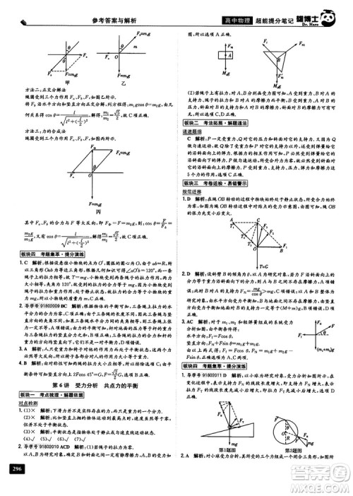 雄博士2019超能提分笔记高中文数参考答案 雄博士2019超能提分笔记高中文数参考答案