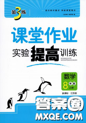 金三练2018课堂作业实验提高训练八年级数学上江苏版答案 金三练2018课堂作业实验提高训练八年级数学上江苏版答案