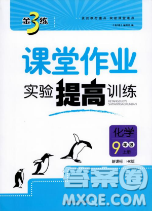 金三练2018课堂作业实验提高训练九年级化学上HK版答案