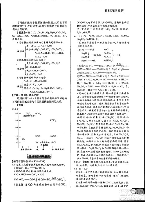 2019教材完全解读鲁科版高中化学必修1参考答案