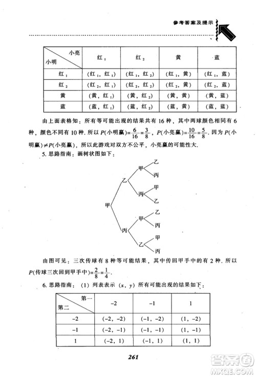 2018年秋尖子生题库九年级数学上册北师版BS参考答案