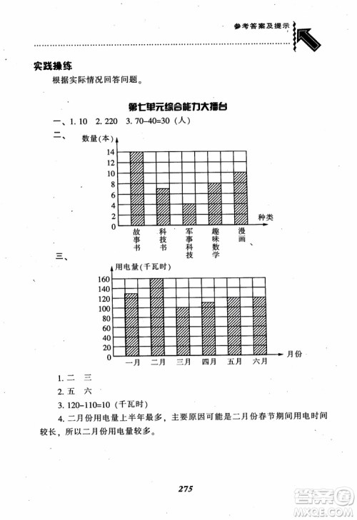 2019新版升级尖子生题库数学四年级上册人教版R版参考答案